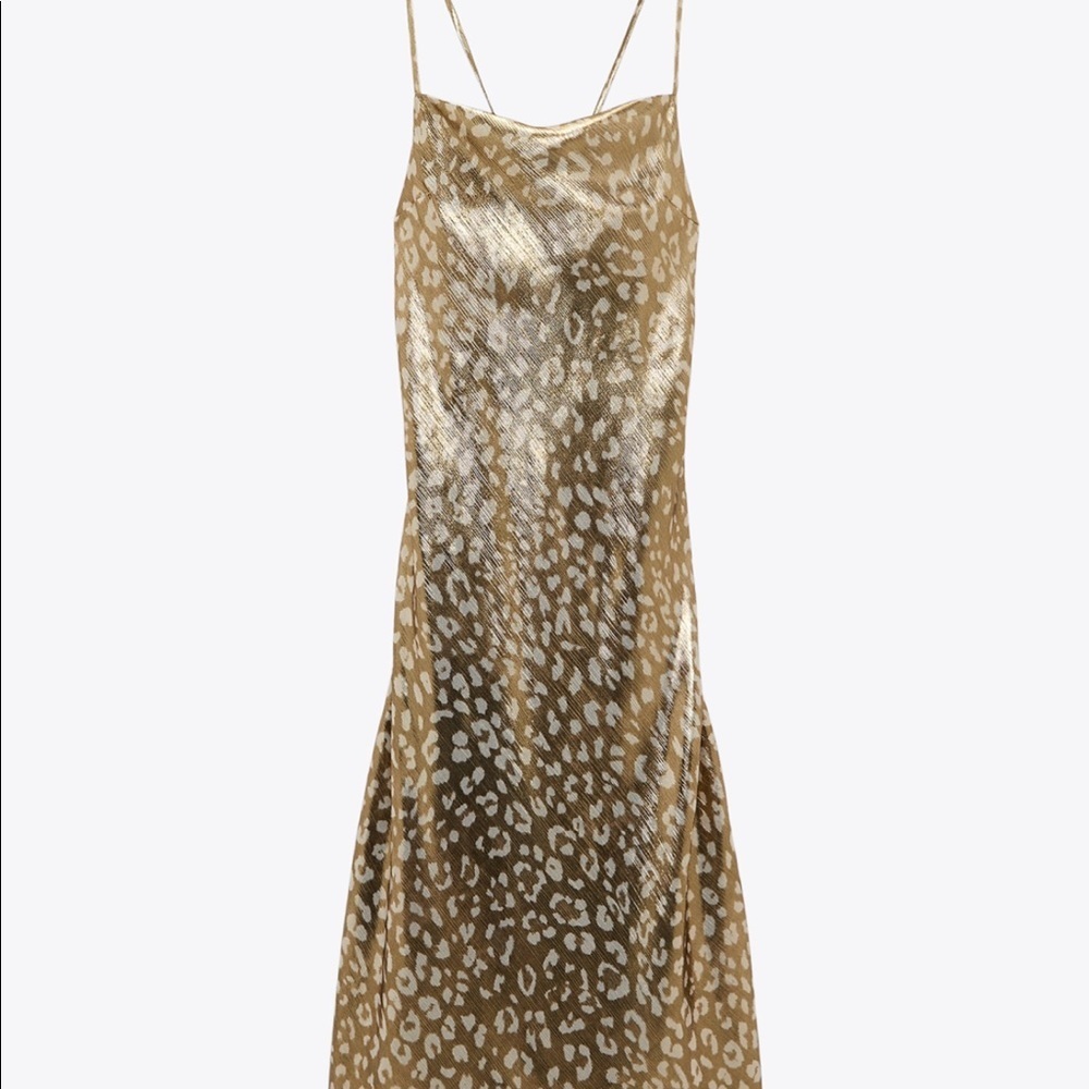 New Zara Satin Effect Lingerie Dress - Picture 10 of 15